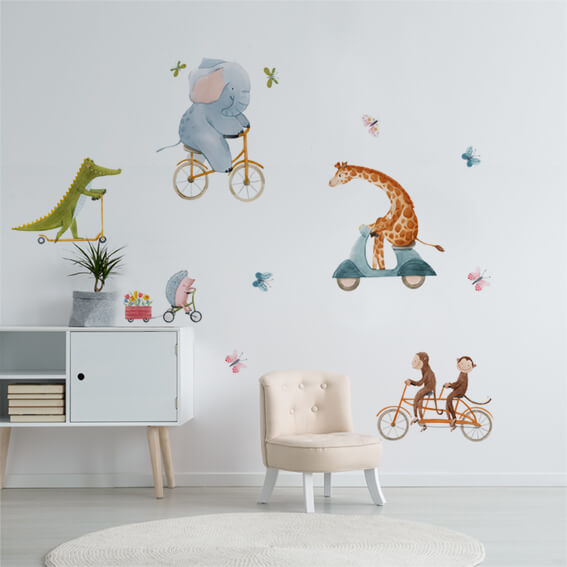 18117_adesivo-murale-riding-animals