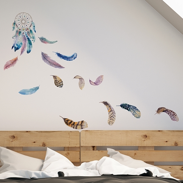 54111_adesivo-murale-watercolour-dreamcatcher